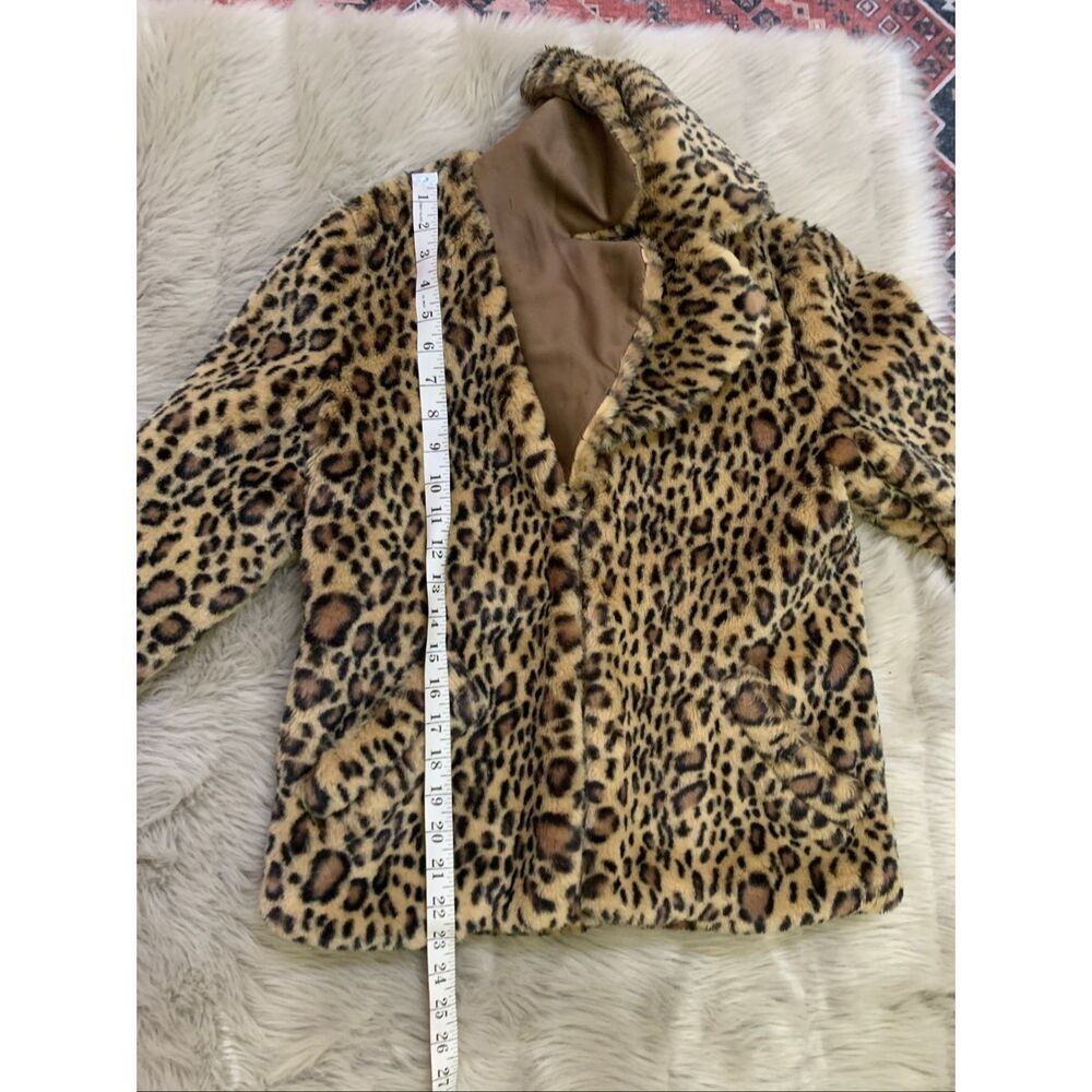 leopard print faux fur jacket - Picture 4 of 6